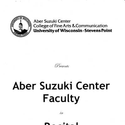 Aber Suzuki Faculty Concert 2025