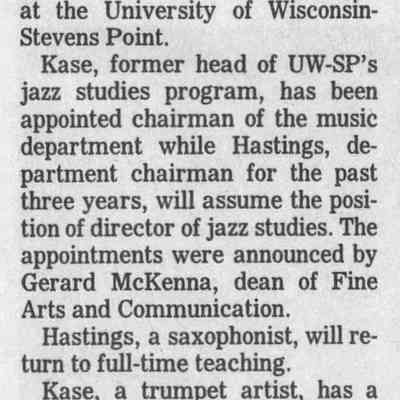 1998, Bob Kase, David Hastings