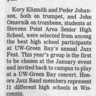 1998, jazzfest high school honors band