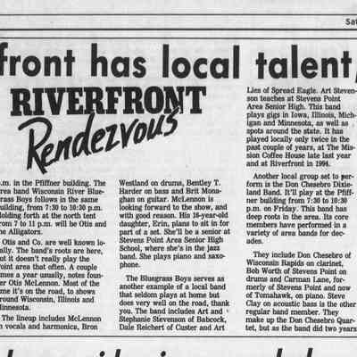1996, Riverfront Rendezvous