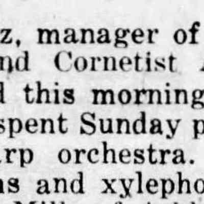 1919, Irwin Lutz, Strand orchestra, Anseln Wojak