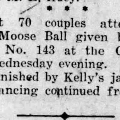 1920, Kelley's Jazz Orchestra