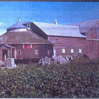 Wrolstad farm, north east edge of Peru Village, town of New Hope, Portage County, WI. Circa 1910.