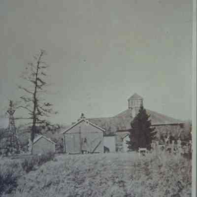 Wrolstad farm, north east edge of Peru Village, town of New Hope, Portage County, WI. Circa 1910.