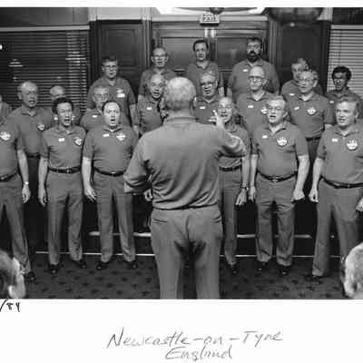 Barbershoppers, 6-1984, at Newscasetle on Tyne, England