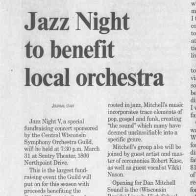2007, Jazz night, Dan Mitchell Sound