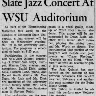 1964, Carman Lane, Bob Worth, WSU