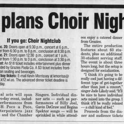 2008, SPASH choir nightclub