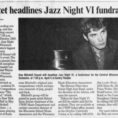 2008, Jazz night, Dan Mitchell Sound