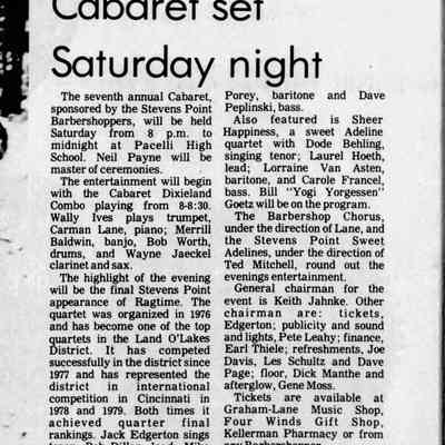 1980, Cabaret