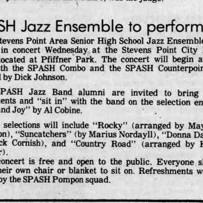 1980, SPASH jazz ensemble