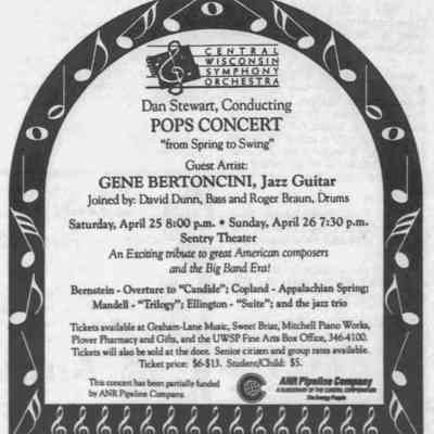 1992, Dan Stewart, Pops concert
