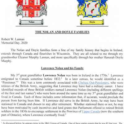 Nolan & Doyle Families