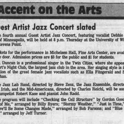 1987, UWSP, Debbie Duncan