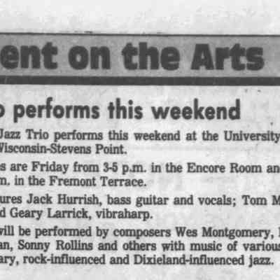 1987, HMS jazz trio