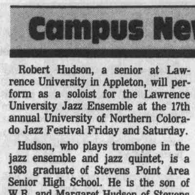1987, Robert Hudson