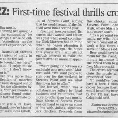 2004, Stevens Point Jazz Festival, part 2