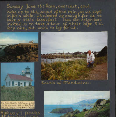 1995, Hans and Jim Scrapbook Collection, Northern California Drive, 2 books