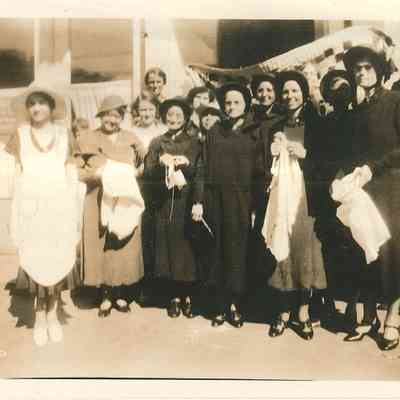 TSA Corps Women and Officers with Knitting and Quilt