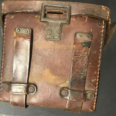 2016.11.54c (binoculars case, top): Copyright: The Salvation Army Central Territory Historical Museum; Origsize: 6" x 6.125" x ?; Origformat: Artifact