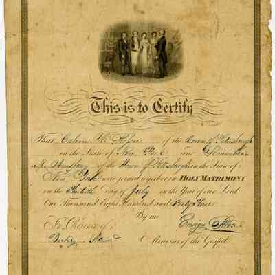 Certificate, Marriage
