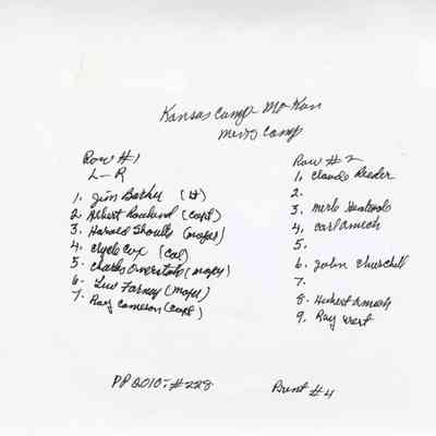 ID Key, Men's Camp, Camp MoKan, c. 1950s-1960s