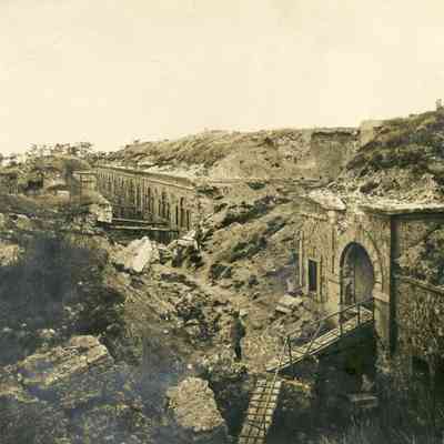 Artillery Damage to "Fort" Nogent-l'Abbesse