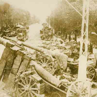 Artillery Along Road