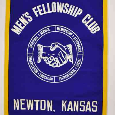 Men's Fellowship Club Banner, Newton, Kansas