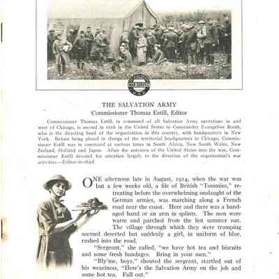 Chapter title: The Salvation Army Book title: Illinois in The World War