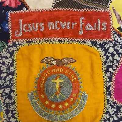 Crest and text blocks