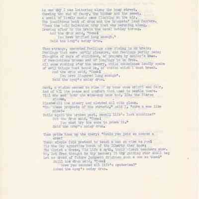 Poem by W.H. Miller - "The Army Drum"