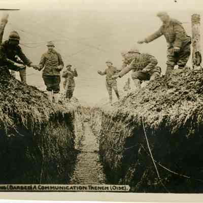 Wiring (Barbed) A Communication Trench (Oise)