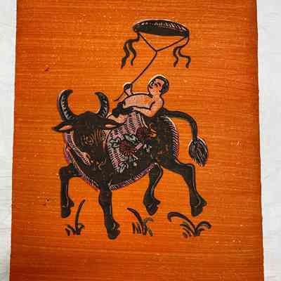 Ðông Hồ Portfolio Chăn Trâu Thả Diều (The Boy Herding Buffalo and Flying a Kite)