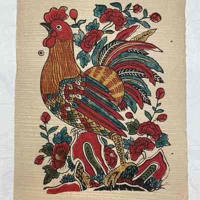 Ðông Hồ Portfolio Gà Trống Hoa Hồng (Rooster and Roses)
