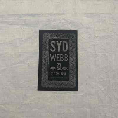 Syd Webb (Avertisement Card)