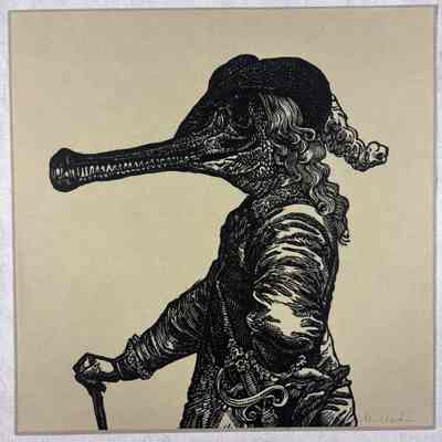 Untitled (Alligator in 18th c. Dress)