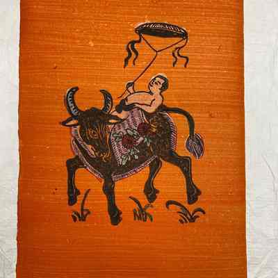 Ðông Hồ Portfolio Chăn Trâu Thả Diều (The Boy Herding Buffalo and Flying a Kite)