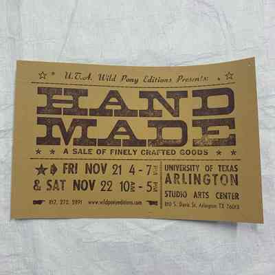Hand Made (Advertisement Card)
