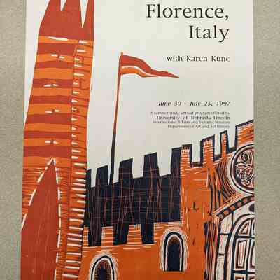 Color Woodcut Printmaking in Florence, Italy, 1997