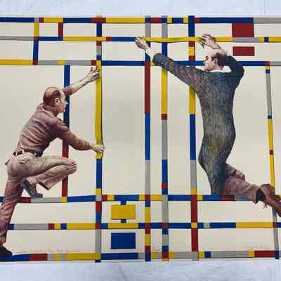 Learning Composition from Piet Mondrian X/XVII