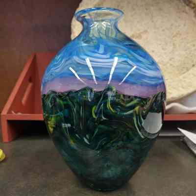 Swirly Twirly Landscape #2: Amphora Vase