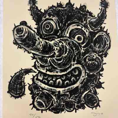 Untitled (Horned Face)