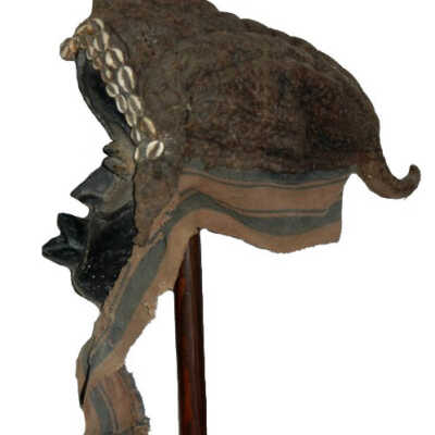 Face Mask with Woven Wig