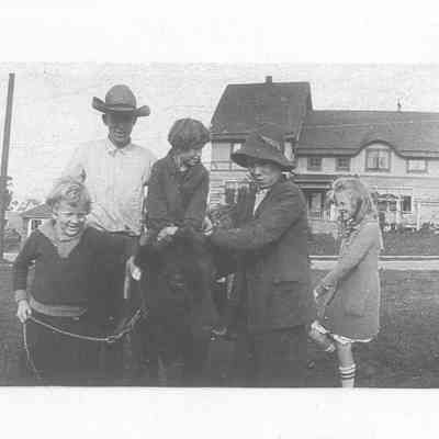 Adams Children and Cow