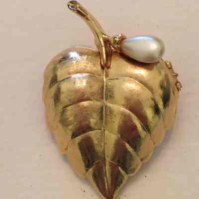Leaf Brooch (locket)