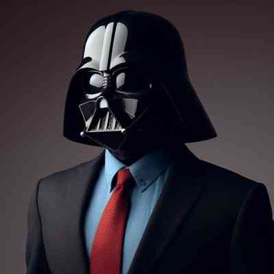 AI Generated Darth Vader as a corporate Administrator