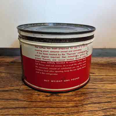 Back of can containing a description of the product.