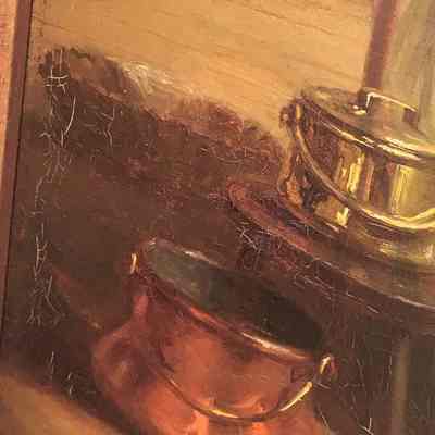 detail of craquelure pattern