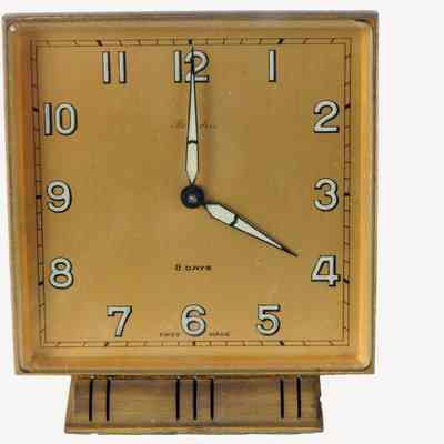 Desk Clock, 8 day wind-up